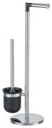 WENKO 21836800 - WC-kefe PARUS 25,5x57 cm rozsdamentes acél/ezüst/fekete