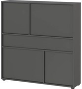 Antracitszürke szekrény 105x108x25 cm Ameca 2.0 – Germania