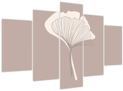 Kép - Bézs színű levelek N⁰3 (150x105 cm)