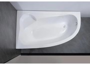Nizza aszimmetrikus kád bal 150x100 cm