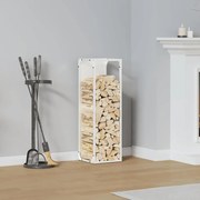 fehér hidegen hengerelt acél tűzifatároló 25x25x80 cm