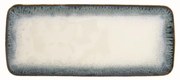 Porcelán hosszúkás asztali kínáló tál 36x16 cm kék Easy Life NUANCES Blue