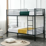 Emeletes Fém Ágykeret Fekete Színben. 90x200 cm RODEZ