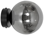 Fali lámpa ROSSI 1xE14/10W/230V fekete/szürke