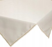 Abrosz dekoratív szalvéta Lace 85x85 krém, szélein csipkével