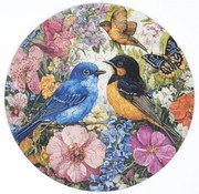 Tavaszi madarak fa puzzle