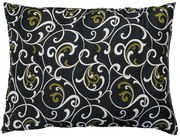 Nem steppelt ORIENT párna 70x90 cm, fekete