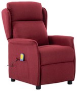 Masszázsszék párnával Bordó 67.5 x 93.5 x 101.5 cm szövet