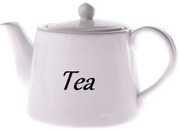 Fehér kerámia teáskanna, 1000 ml - Dakls