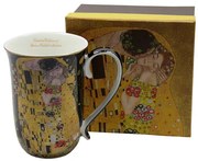 Klimt porcelán bögre 400 ml A Csók fekete