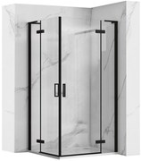 Zuhanykabin REA Hugo Double Black 90x90