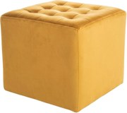 Mustárszínű LORI VELVET puff