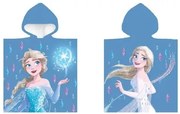 Disney Jégvarázs Snow strand törölköző poncsó 50x100 cm