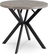 Kihúzható étkezőasztal 80–160 cm méretben, beton/fekete színben DORIAN