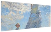 Kép - Claude Monet, Woman with a Parasol - Madame Monet and Her Son, reprodukciók (120x50 cm)