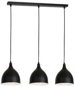 Csillár zsinóron NOAK 3xE27/15W/230V fekete