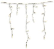 Karácsonyi LED fényfüzér jégcsap 5 m 200 db dióda | meleg fehér