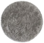 Sheepskin szürke szőnyeg, ⌀ 120 cm - Flair Rugs