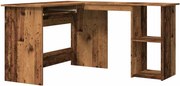 vidaXL Sarokíróasztal régi fa 120x140x75 cm műszaki fa