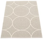 Krémszínű kültéri-beltéri szőnyeg 70x100 cm Boo Linen – Pappelina
