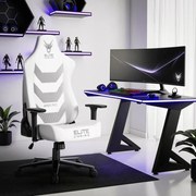 Gamer Forgószék Fehér Színben. APEX