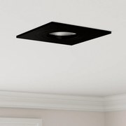 Beépített Spotlámpák 6 db Négyzetes GU10 Fekete 91x91 mm