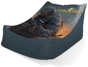 Lounge babzsák CS:GO katona 2 - gyerek, szürke