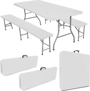Összecsukható catering bútor szett, fehér