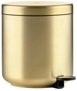 Sárgaréz színű rozsdamentes acél pedálos szemetes 4 l Ume Brass – Zone