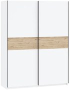 BERNO 150 cm. Gardróbszekrény Fehér/Tölgy Színben