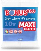 Törlőkendő, univerzális, 10 db, BONUS MAXI, kék (KHT893)