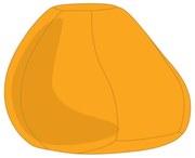 Sárga Kültéri Babzsák Puff Huzat