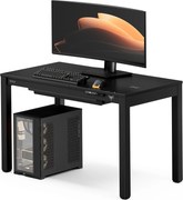 Gamer íróasztal elektromosan állítható, beépített vezeték nélküli QI töltő és USB: Diablo X-RIFT fekete