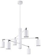 Sollux SL.1206 - Csillár zsinóron LEMMI 6xGU10/10W/230V fehér