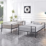 Ifjúsági Emeletes Ágy Fekete Színben. 90x200 cm TRES