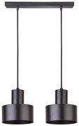 Csillár zsinóron RIF 2xE27/60W/230V fekete