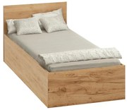 Egyszemélyes ágy 90 cm Discutibles (aranyy craft tölgy) (ágyráccsal)  (tárolóhellyel). 1116311