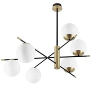 Ideal Lux - Csillár rúdon GOURMET 6xE14/28W/230V átm. 100 cm arany