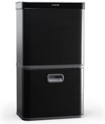Klarstein Touchless, szenzoros szemétkosár, 56 l, rozsdamentes acélból, 3 kosár, Soft-Close záródás, elemmel működő, LED kijelző, időzítő