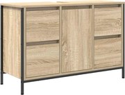 vidaXL sonoma tölgy mosdószekrény fiókokkal 90x34,5x60 cm