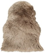 Barna szintetikus szőrme szőnyeg 50x85 cm – House Nordic