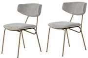 Nancy Grey and Gold étkezőszék szett, 2 db