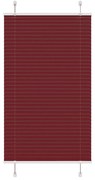pliszírozott redőny Bordeaux piros 80x100 cm szövetszélesség