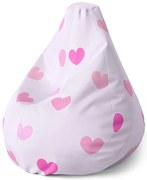 Pear babzsák rózsaszín szív - gyerek, rózsaszín