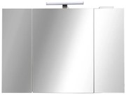 PIRAMIDA AKVA Tükrös fürdőszobai szekrény LED világítással - 100 x 69 x15cm