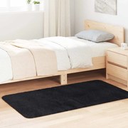 fekete hosszú szálú NAVARRA bozontos szőnyeg 80x150 cm