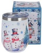 Hóemberes rozsdamentes acél hőtartópohár 330 ml Snowman