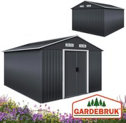 Deuba Kerti ház - 312x257x178 cm - antracit színben