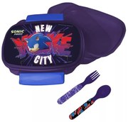 Sonic a sündisznó Get Me szendvicsdoboz + evőeszköz szett