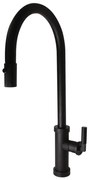 ALVEUS 1132179 - Mosogatócsap kihúzható permetezővel NERINA 46,8 cm fekete